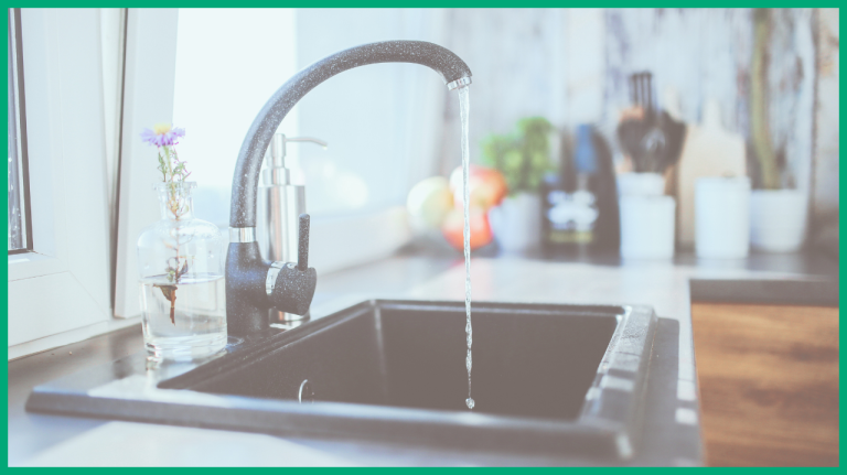 Sink left on in house - wasting water